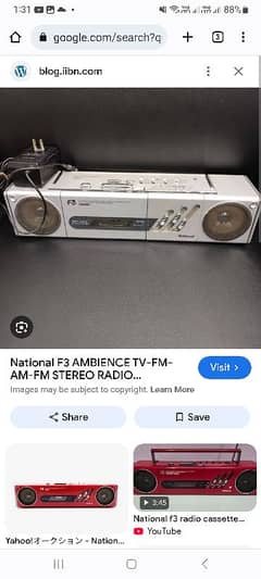 rx f3 model radio&cassette player