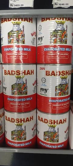 Badshah Evaporated Milk 390GM