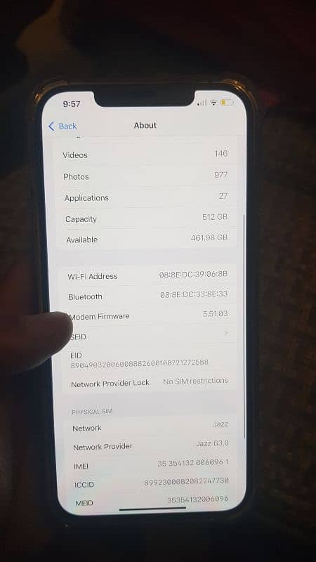 iphone 12 pro max 512gb with box pta approve using total k no fault 2