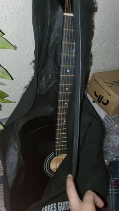 acoustic guitar with full equipment