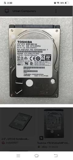 1 TB AND 500GB LAPTOPS HARDISKS AVAILIABLE