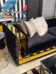 L Shaped Sofa with table Urgent Sale Fix Price Delivery Possible