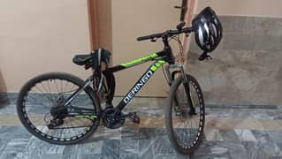 Deringo Mountain Bike with Gears - Helmet - Reflector Belt