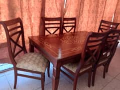 6 chairs dining table