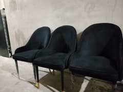 Black Velvet Chairs