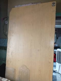 wooden floor bed