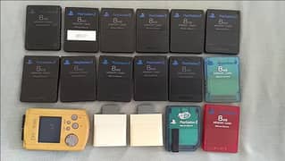 playstation 2 memory card-controllers Dreamcast Xbox ps1 sega
