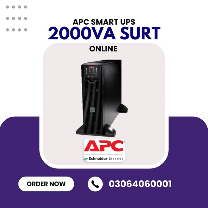 APC UPS 3KVA XL 2700WATT/APC Smart UPS 3000VA XL/5KVA/10KVA/20KVA 13