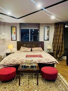 daily basis short day & weekly basis one bad fully furnished luxury apertment available for rent gulberg greens islamabad