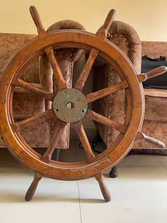 antique cruise ship steering