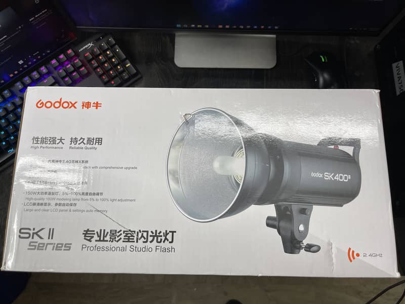 Godox SK400II Studio Strobe – Like New (Used Only Once) 0
