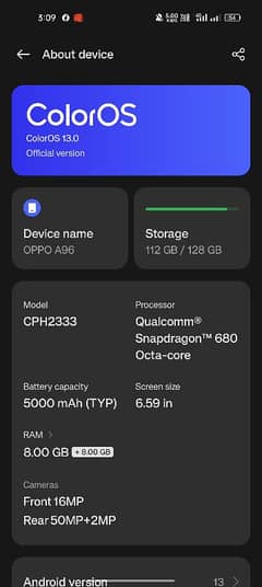 Oppo a96