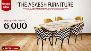 Dining Table - 6 Seater Dining Table - Dining Chairs - Cafe Chairs