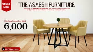 Dining Table - 6 Seater Dining Table - Dining Chairs - Cafe Chairs