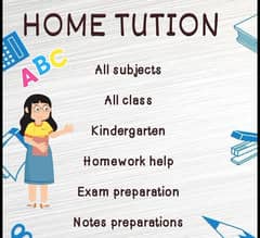 Tuition services for all subject