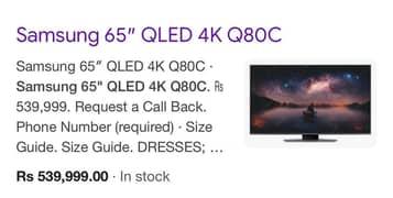 Samsung Qled 4k 65 inches Q80C