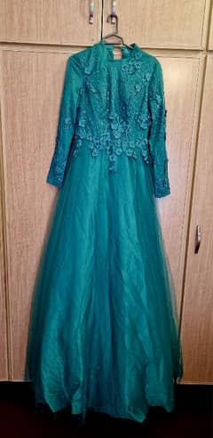 Turkish Sea Green Long Tail Maxi  FOR SALE