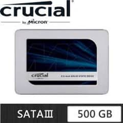 Crucial MX500 500GB 3D NAND SATA 2.5 Inch Internal SSD