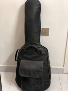 Leather guitar bag jumbo size