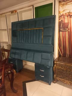 Cousion Bed And Side Tables