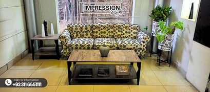 Center Table with 2 SIde Table - Wooden Table - Centre Table