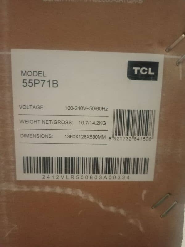 TCL LED 55p71b google tv 5