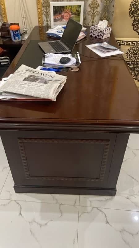 imported executive table and chair with extra two tables 2