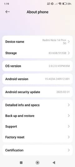 Redmi note 14 pro plus 5G non PTA