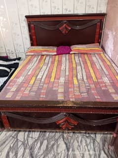 bed with side tables