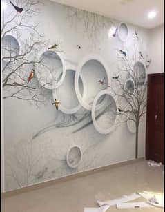 3D Wallpaper, Canvas sheet/ Flex Wallpaper/3D wall panels/ Pvc panel