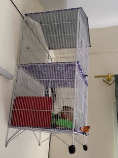Two portions Cage for bidrs condition 10/9.5 with all accessories