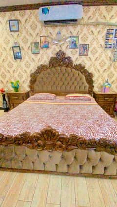 Pure wooden bed