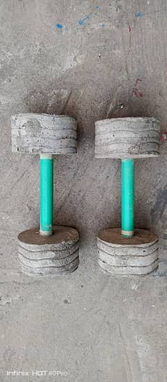 Cement Dumbbells