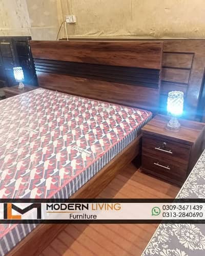 King Bed With 2 side tables best quality in your choice colours