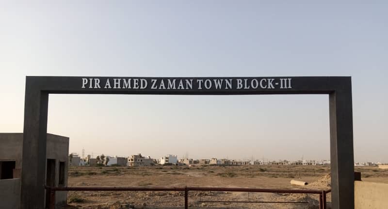 120 Sq Yard West Open Prime Location Plot In Pir Ahmed Zaman Town Block 3 0