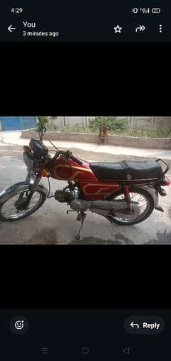 A well & 10/10 condition motorcycle for sale