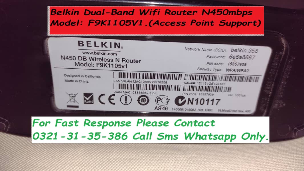belkin dualband wifi router n600mbps access point support 5