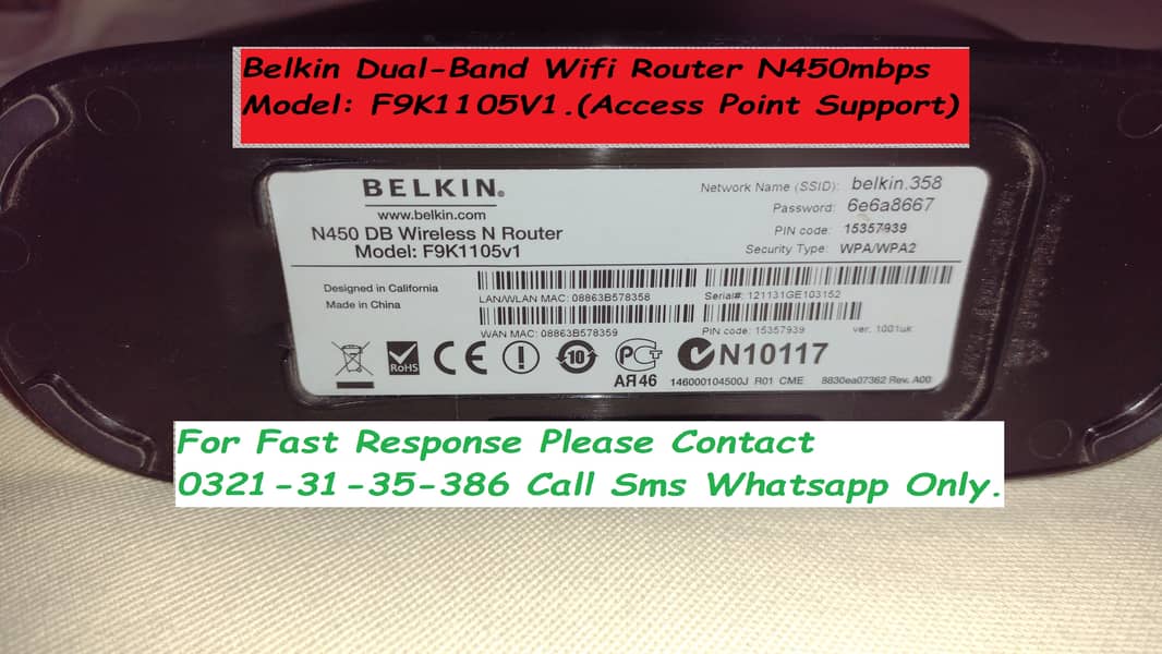 belkin dualband wifi router n600mbps access point support 7