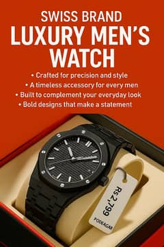 Swiss Brand Luxury Men's Watch New Waterproof Luminous Luxury watch