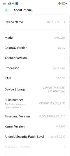 oppo A15 8 256 frand fingar