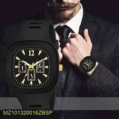 I'm selling the gent's silicon analog watch free home delivery