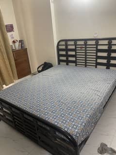 Double bed with mattress