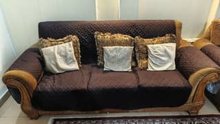 Sofa Set + Dewan with covers