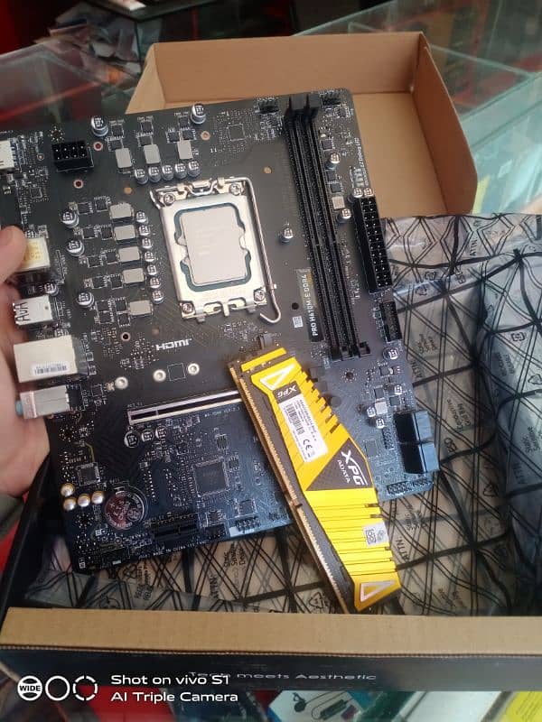 Core i5 12400f 12gen +Msi h610m ddr4 combo 2