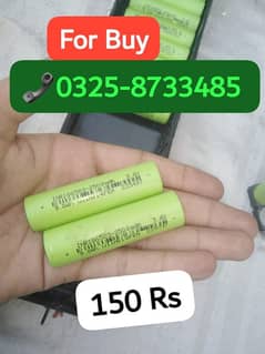 INR 18650 cells 2500 mah contact 0325-8733485