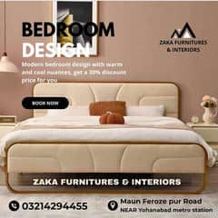 Bed / bed set / king size bed / double bed / poshish bed /side tables