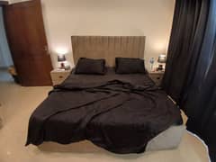 King Bed | Premium Fabric & Cushioning | Without Mattress & Pillows