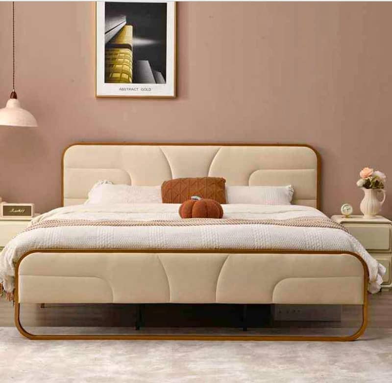 Bed / bed set / king size bed / double bed / poshish bed /side tables 1
