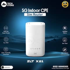 ZLT X21 4G+/5G all sim working router (Renewed)
