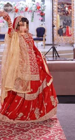 Bridal FarsHi lehnga (Anari red)